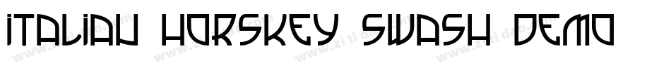 Italian Horskey Swash Demo字体转换